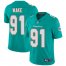 Nike Miami Dolphins #91 Cameron Wake Aqua Green Team Color Mens Stitched NFL Vapor Untouchable Limited Jersey