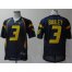 West Virginia Mountaineers 3 Stedman Bailey Blue College Football NCAA Jerseys