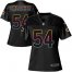 Nike Chicago Bears #54 Brian Urlacher Black Womens NFL Fashion Game Jersey