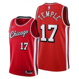 Chicago Chicago Bulls #17 Garrett Temple Womens 2021-22 City Edition Red NBA Jersey Womens
