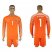 Brazil #1 Alisson Orange Goalkeeper Long Sleeves Soccer Country Jersey