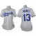 Kansas City Royals #13 Salvador Perez White Home Womens Stitched MLB Jersey