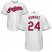 Cleveland Indians #24 Manny Ramirez White Home Stitched Youth MLB Jersey