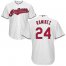 Cleveland Indians #24 Manny Ramirez White Home Stitched Youth MLB Jersey