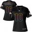 Nike Kansas City Chiefs #10 Tyreek Hill Black Womens NFL Fashion Game Jersey