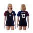 Womens USA #13 Morgan Away Soccer Country Jersey