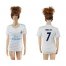 Womens Real Madrid #7 Ronaldo Home Soccer Club Jersey