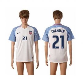 USA #21 Chandler Home Soccer Country Jersey
