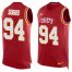 Nike Kansas City Chiefs #94 Terrell Suggs Red Team Color Mens Stitched NFL Limited Tank Top Jersey