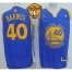 Warriors #40 Harrison Barnes Blue The Finals Patch Stitched Revolution 30 NBA Jersey