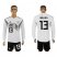 Germany #13 Ballack White Home Long Sleeves Soccer Country Jersey