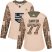Adidas Los Angeles Kings #77 Jeff Carter Camo Authentic 2017 Veterans Day Womens Stitched NHL Jersey