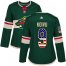 Adidas Minnesota Wild #9 Mikko Koivu Green Home Authentic USA Flag Womens Stitched NHL Jersey