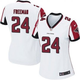 Nike Atlanta Falcons #24 Devonta Freeman White Womens Stitched NFL Elite Jersey