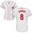 Cincinnati Reds #8 Joe Morgan White Home Womens Stitched MLB Jersey