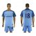 Manchester City #18 Delph Home Soccer Club Jersey