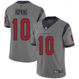 Nike Houston Texans #10 DeAndre Hopkins Gray Mens Stitched NFL Limited Inverted Legend Jersey