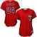 Minnesota Twins #24 Trevor Plouffe Red Alternate Womens Stitched MLB Jersey