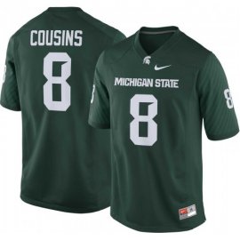 Michigan State Spartans #8 Kirk Cousins Green College Football Jersey