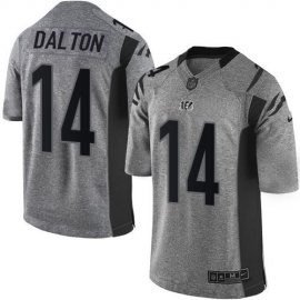 Nike Cincinnati Bengals #14 Andy Dalton Gray Mens Stitched NFL Limited Gridiron Gray Jersey