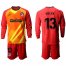 Atletico Madrid #13 Oblak Red Goalkeeper Long Sleeves Soccer Club Jersey