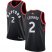 Raptors #2 Kawhi Leonard Black 2019 Finals Bound Youth Basketball Swingman Statement Edition Jersey