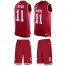 Nike San Francisco 49ers #11 Brandon Aiyuk Red Team Color Mens Stitched NFL Limited Tank Top Suit Jersey