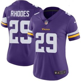 Nike Minnesota Vikings #29 Xavier Rhodes Purple Team Color Womens Stitched NFL Vapor Untouchable Limited Jersey