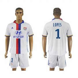 Lyon #1 Lopes Home Soccer Club Jersey