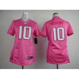Nike Houston Texans #10 DeAndre Hopkins Pink Womens Be Luvd Stitched NFL New Elite Jersey