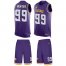 Nike Minnesota Vikings #99 Danielle Hunter Purple Team Color Mens Stitched NFL Limited Tank Top Suit Jersey