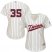Minnesota Twins #35 Michael Pineda Cream Strip Alternate Womens Stitched MLB Jersey