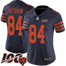 Nike Chicago Bears #84 Cordarrelle Patterson Navy Blue Alternate Womens Stitched NFL 100th Season Vapor Untouchable Limited Jersey