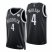 Nike Brooklyn Nets #4 Paul Millsap Black Mens 2021-22 NBA 75th Anniversary Diamond Swingman Jersey – Icon Edition Mens
