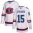 Adidas Montreal Canadiens #15 Jesperi Kotkaniemi White Authentic 2017 100 Classic Stitched NHL Jersey
