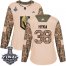 Adidas Vegas Golden Knights #38 Tomas Hyka Camo Authentic 2017 Veterans Day 2018 Stanley Cup Final Womens Stitched NHL Jersey