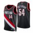Nike Portland Trail Blazers #54 Patrick Patterson Black Mens 2021-22 NBA 75th Anniversary Diamond Swingman Jersey – Icon Edition Mens