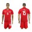 Poland #15 Glik Away Soccer Country Jersey