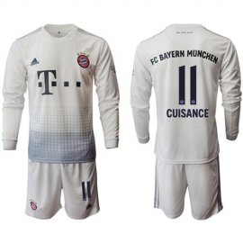 Bayern Munchen #11 Cuisance Away Long Sleeves Soccer Club Jersey