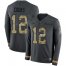Nike Los Angeles Rams #12 Brandin Cooks Anthracite Salute to Service Youth Stitched NFL Limited Therma Long Sleeve Jersey