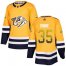 Adidas Nashville Predators #35 Pekka Rinne Yellow Home Authentic Drift Fashion Stitched NHL Jersey