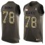 Nike New York Giants #78 Andrew Thomas Green Mens Stitched NFL Limited Salute To Service Tank Top Jersey