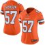 Nike Denver Broncos #57 Tom Jackson Orange Womens Stitched NFL Limited Rush Jersey