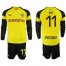Dortmund #11 Reus Home Long Sleeves Soccer Club Jersey