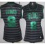 Cheap Women Boston Celtics 9 Rajon Rondo Grey With Black Strip Revolution 30 Swingman NBA Jerseys
