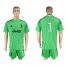 Juventus #1 Buffon Green Goalkeeper Soccer Club Jersey