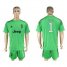 Juventus #1 Buffon Green Goalkeeper Soccer Club Jersey