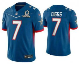 Mens Dallas Cowboys #7 Trevon Diggs Blue 2022 Pro Bowl Vapor Untouchable Stitched Limited Jersey