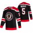 Chicago Blackhawks #5 Connor Murphy Black Mens Adidas 2020-21 Reverse Retro Alternate NHL Jersey