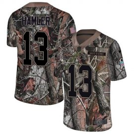 Nike Denver Broncos #13 KJ Hamler Camo Mens Stitched NFL Limited Rush Realtree Jersey